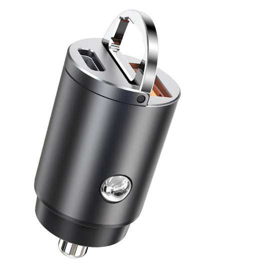 Dual-Port Fast Car Charger | PD 3.0 + QC 3.0 | 30W Output | Ultra-Compact Design