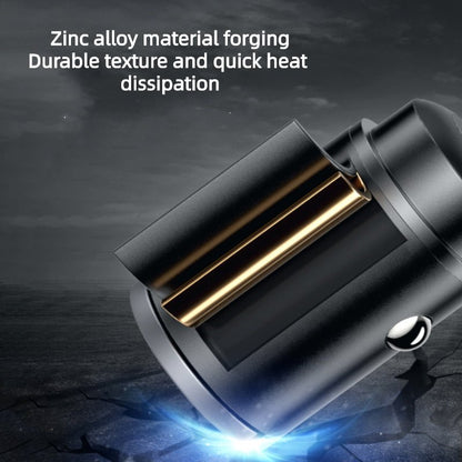 Dual-Port Fast Car Charger | PD 3.0 + QC 3.0 | 30W Output | Ultra-Compact Design